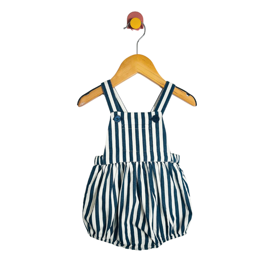 Louis Louise Striped Romper / 6M