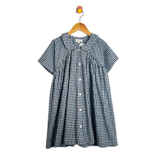 Mabo Gingham Shirt Dress / 8-9Y