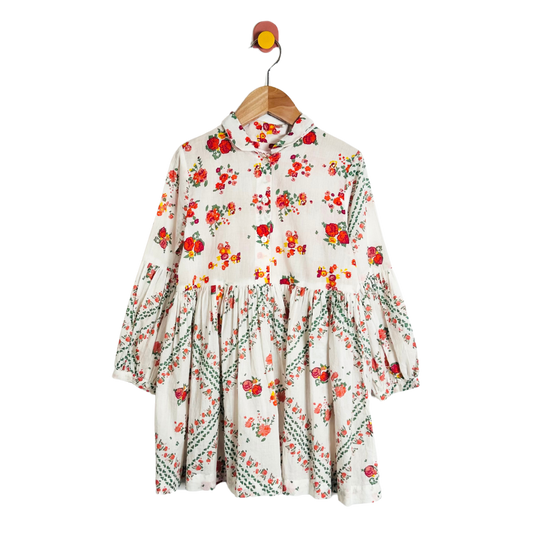 Ro's Garden Floral Dress / 4Y