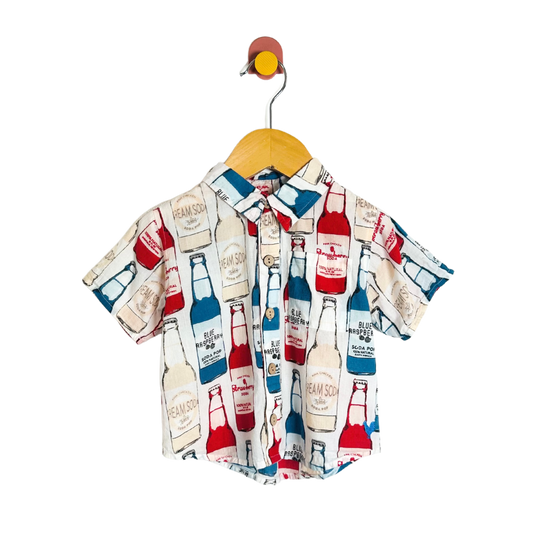 Blue Rooster Soda Shirt / 18-24M