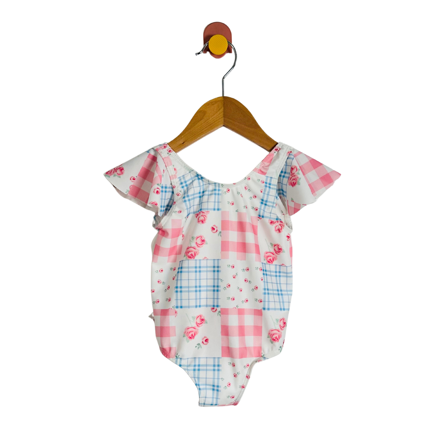Sal & Pimenta Patchwork Print Swimsuit / 12M