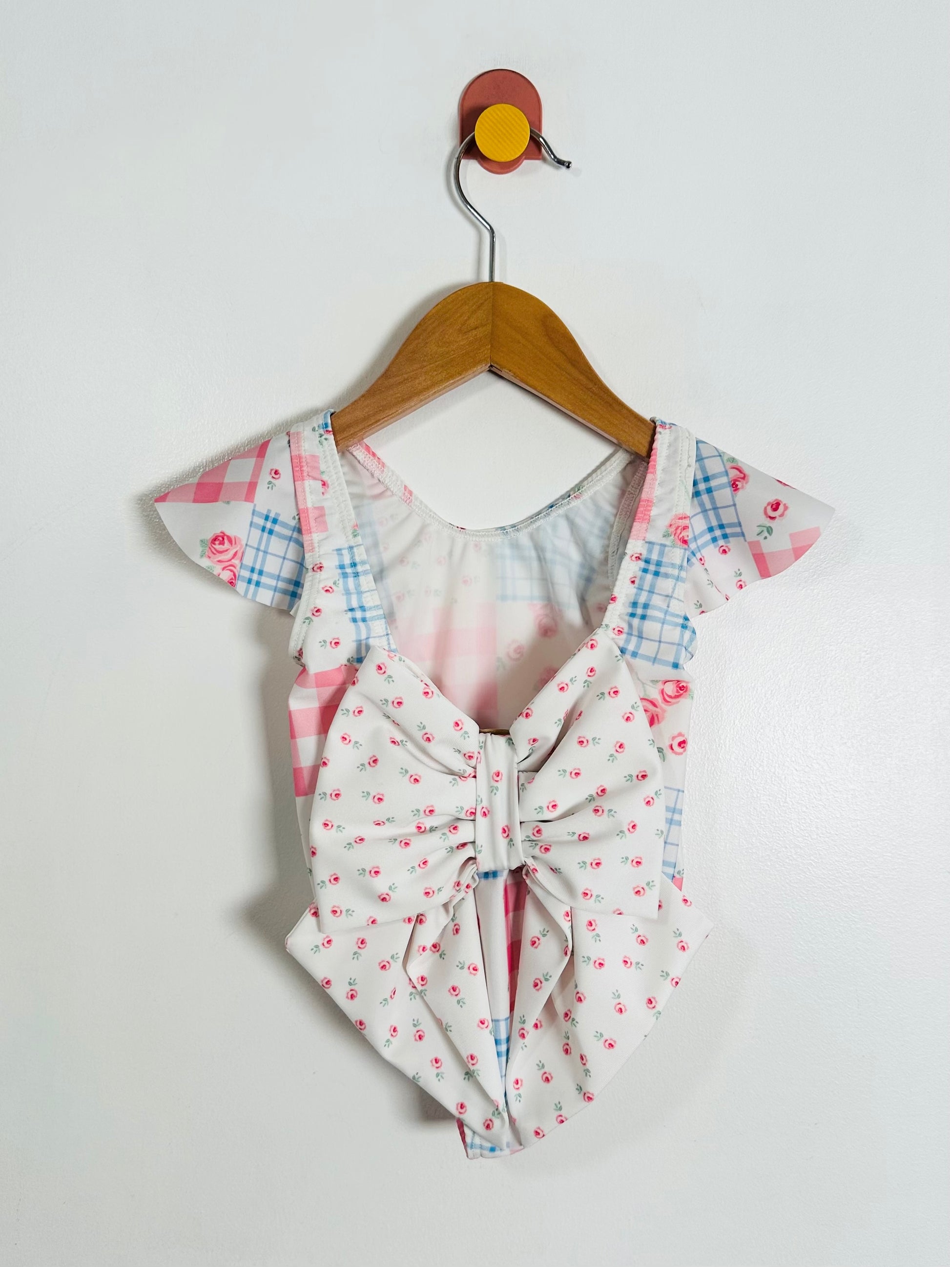 Sal & Pimenta Patchwork Print Swimsuit / 12M