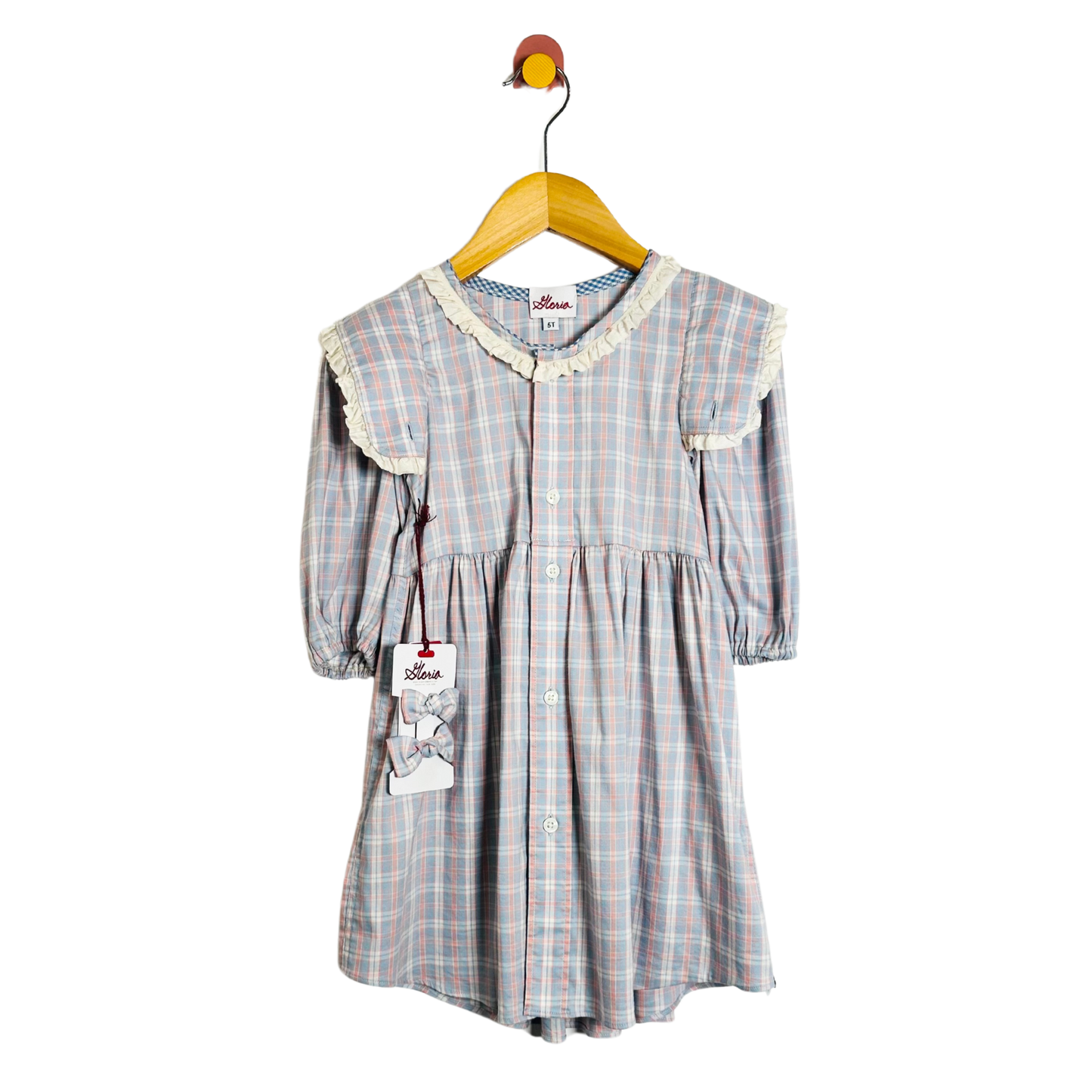 Gloria Upcycled Shirt Dress / 5Y