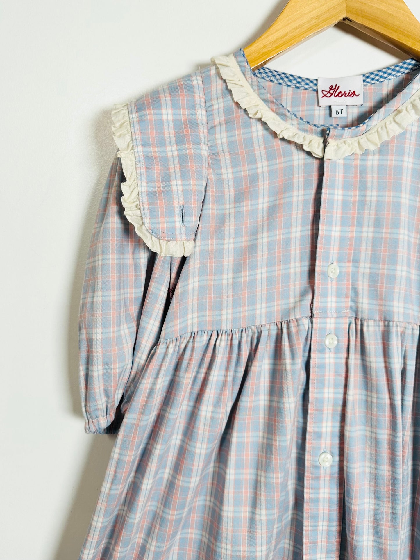 Gloria Upcycled Shirt Dress / 5Y