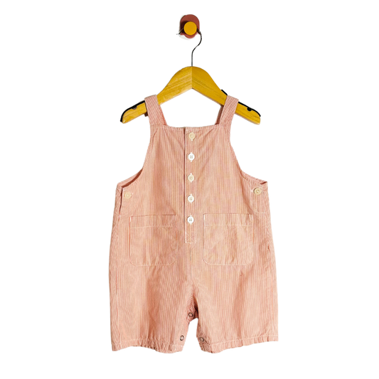 Vintage Gap Stripe Shortalls / 12-18M