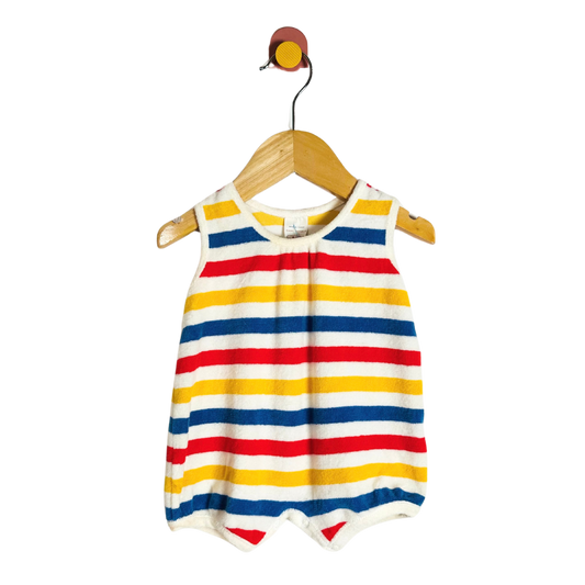 Vintage Stripe Terry Romper / 0-6M
