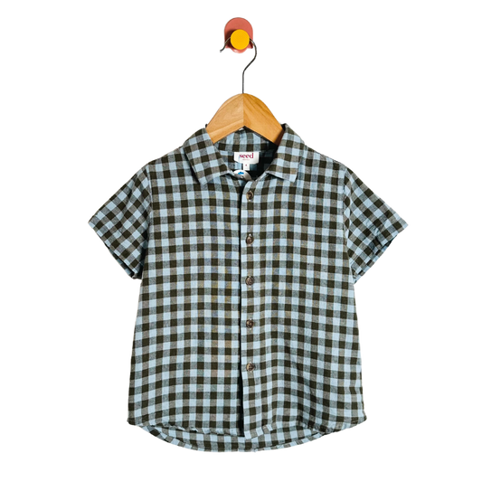Seed Gingham Button-up / 4Y