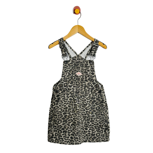 Ghanda leopard Pinafore / 5-6Y