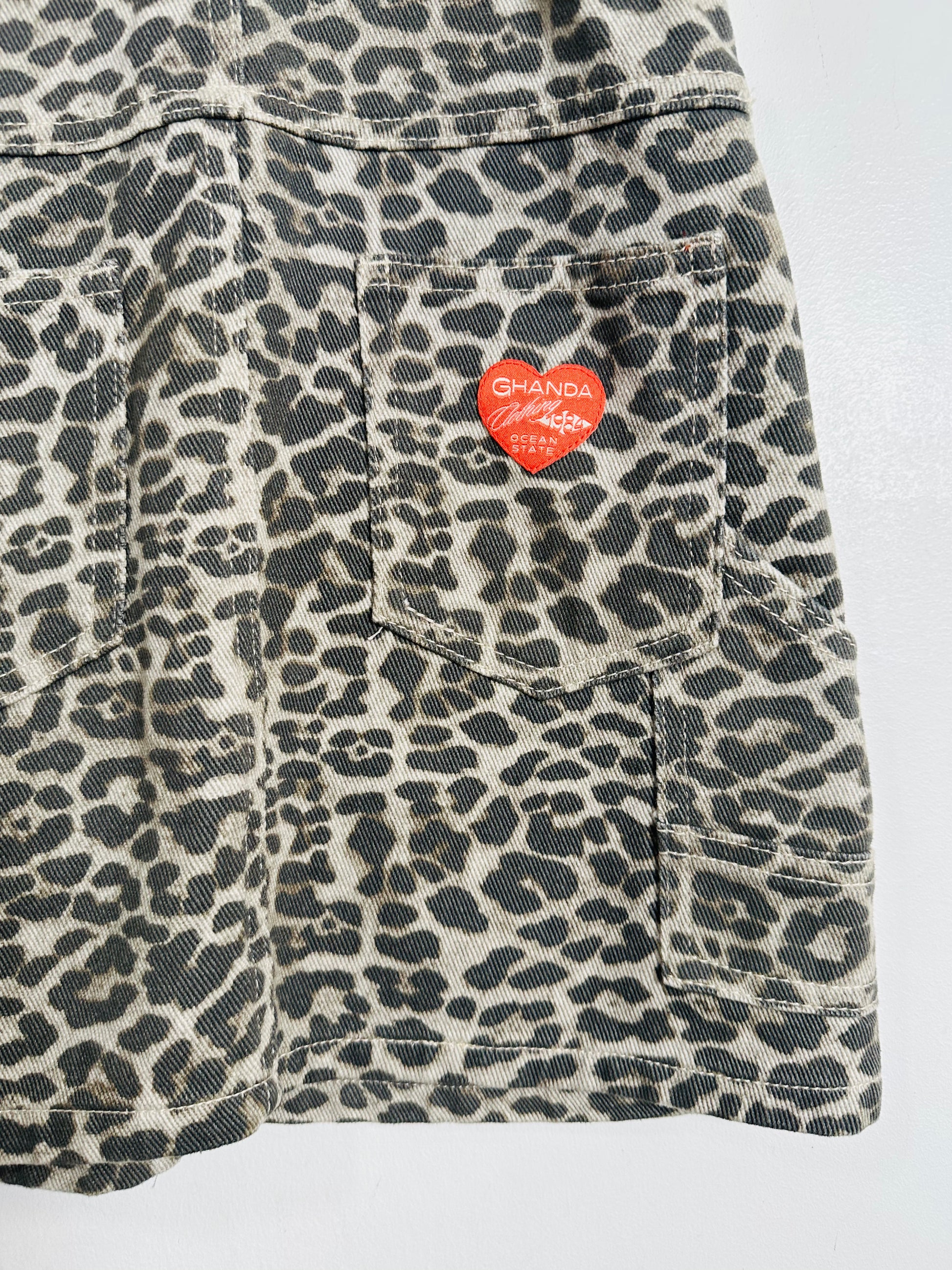 Ghanda leopard Pinafore / 5-6Y