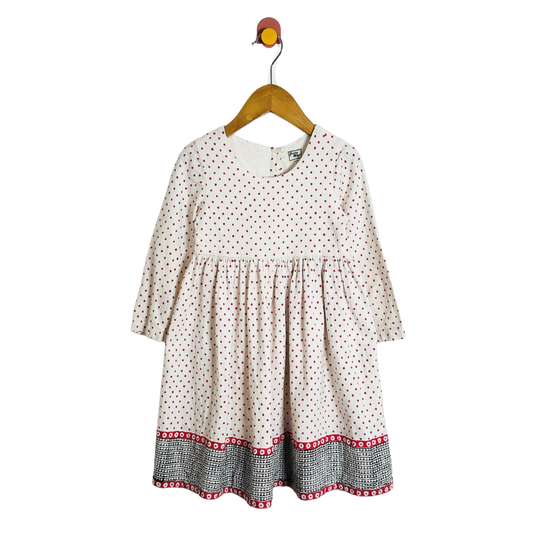 Paisley Magic Polka Dot Dress / 4Y