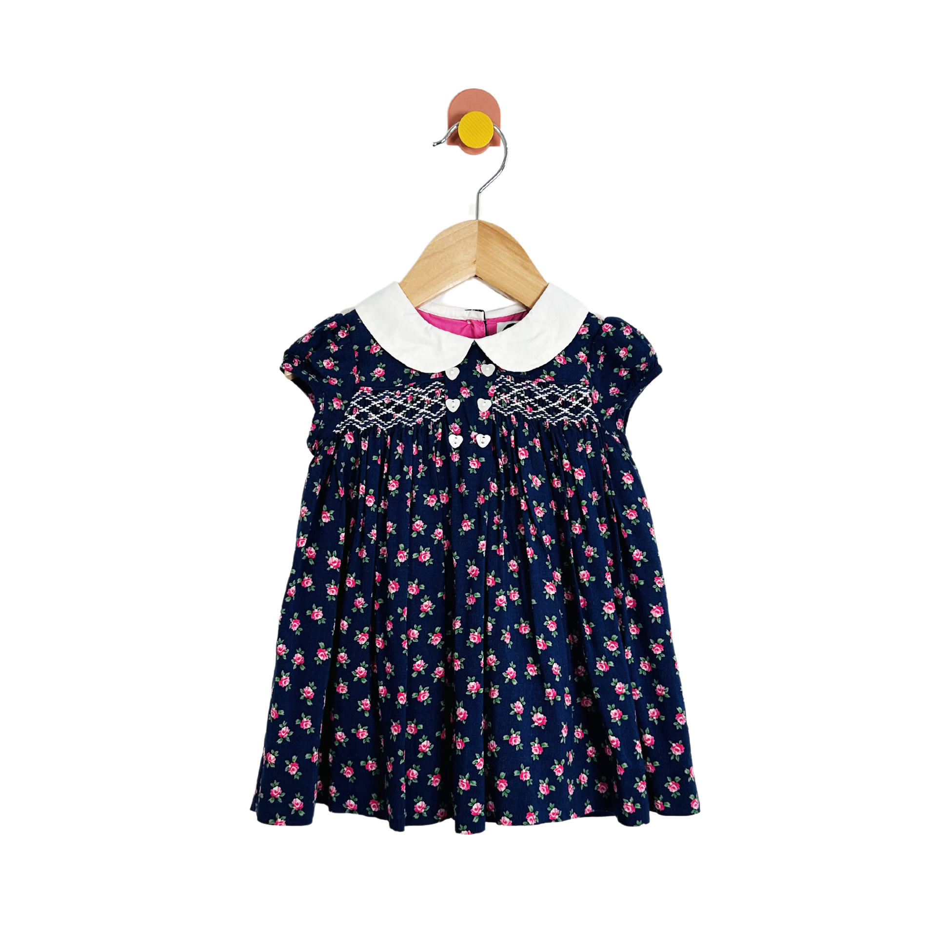 Question Everything Rose Dress / 9-12M