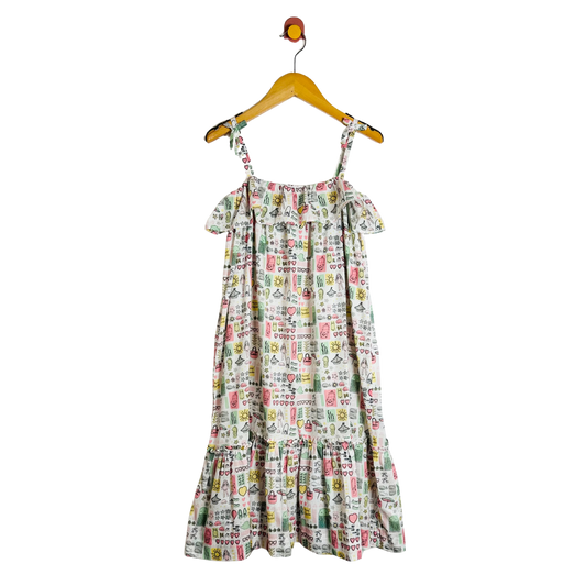 Bonpoint Beach Holiday Dress / 10Y