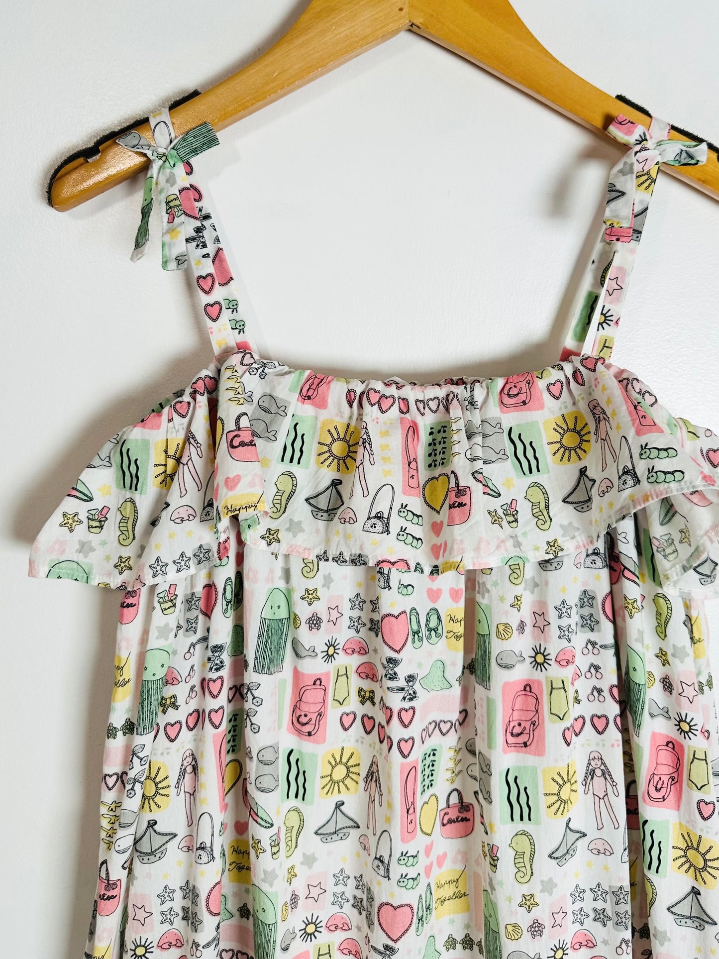 Bonpoint Beach Holiday Dress / 10Y