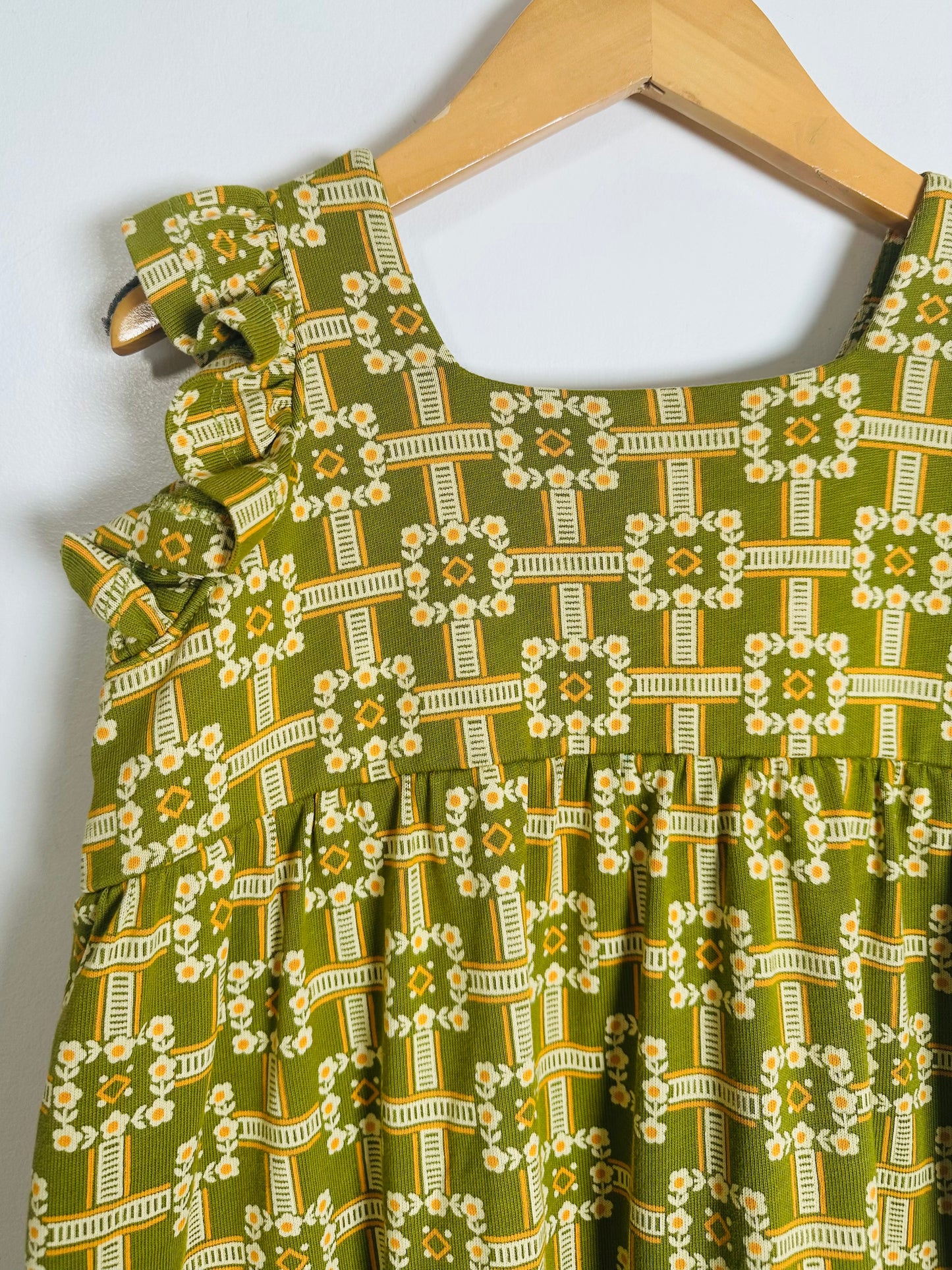 Misha & Puff Basil Railroad Dress / 8Y