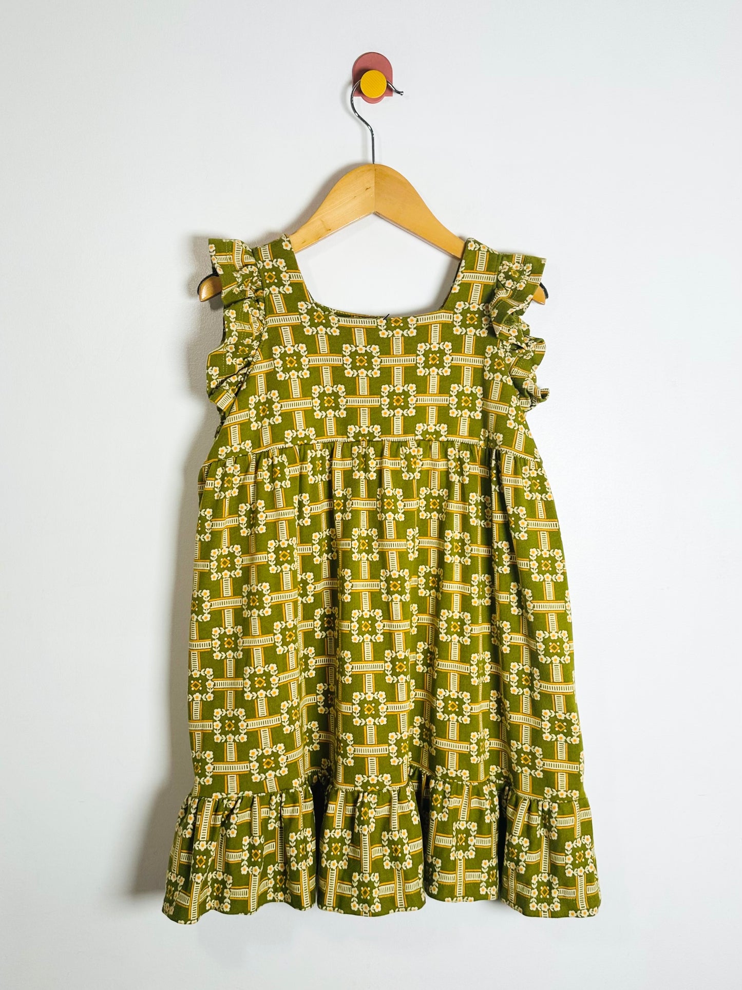 Misha & Puff Basil Railroad Dress / 8Y