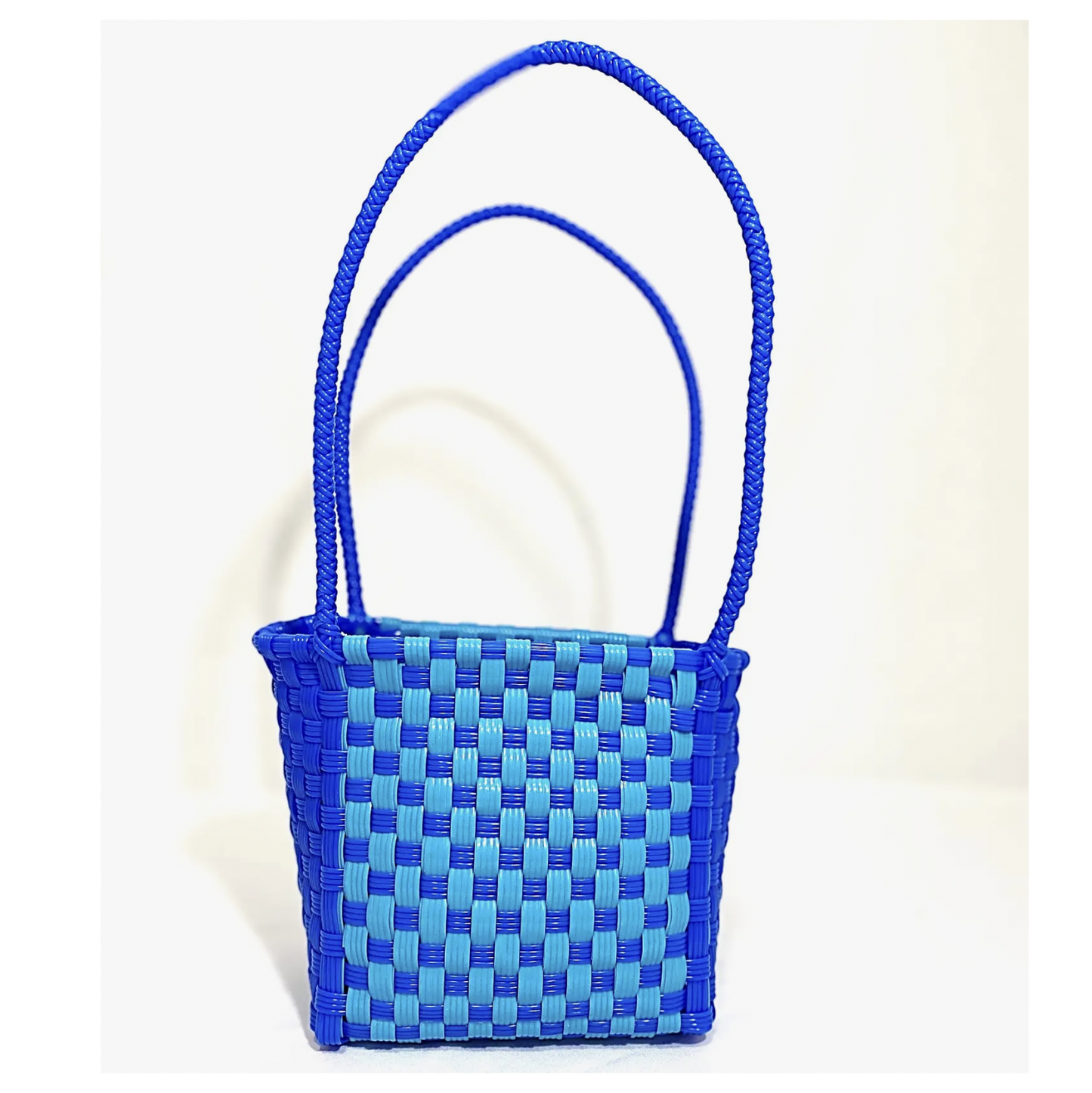 Woven Tote - blueberry