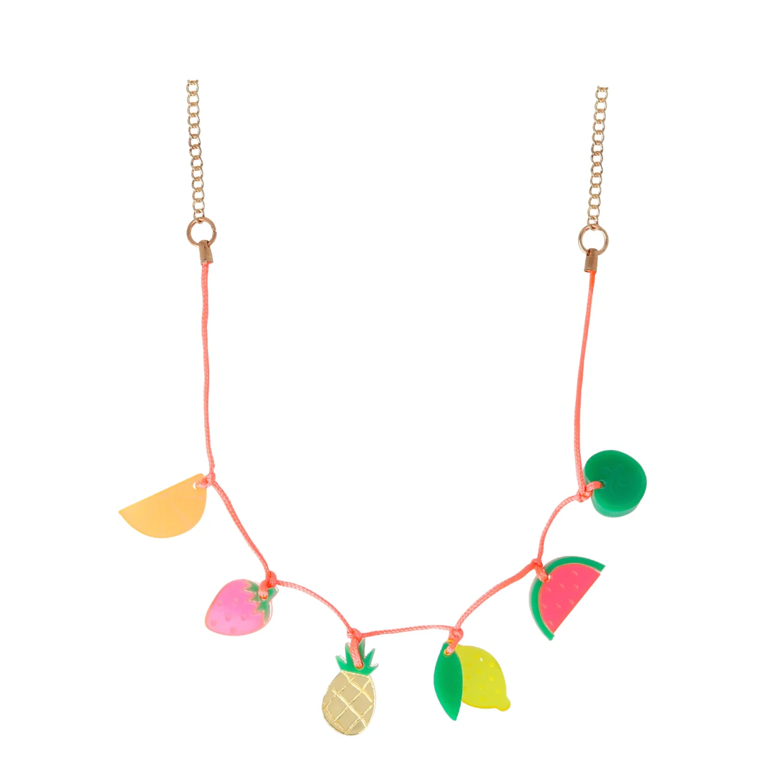 kids fruit charm necklace