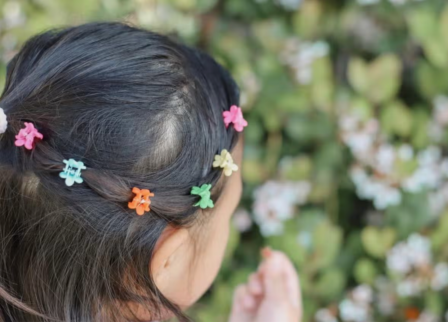 korean style mini flower hair clips - 36 Pack