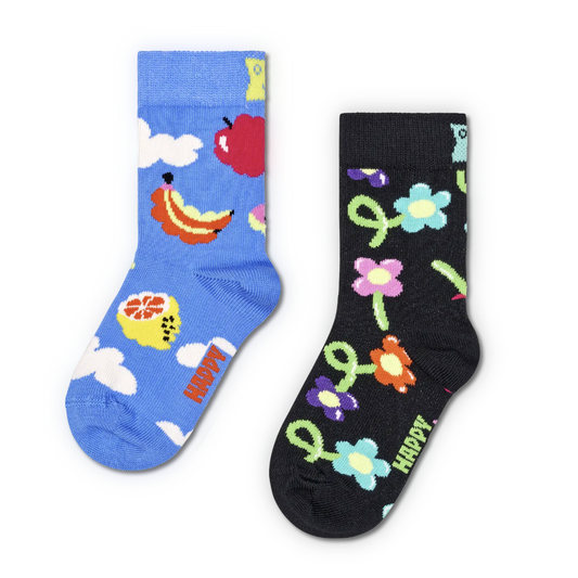 Happy Socks Cloudy Fruit Socks 2pk