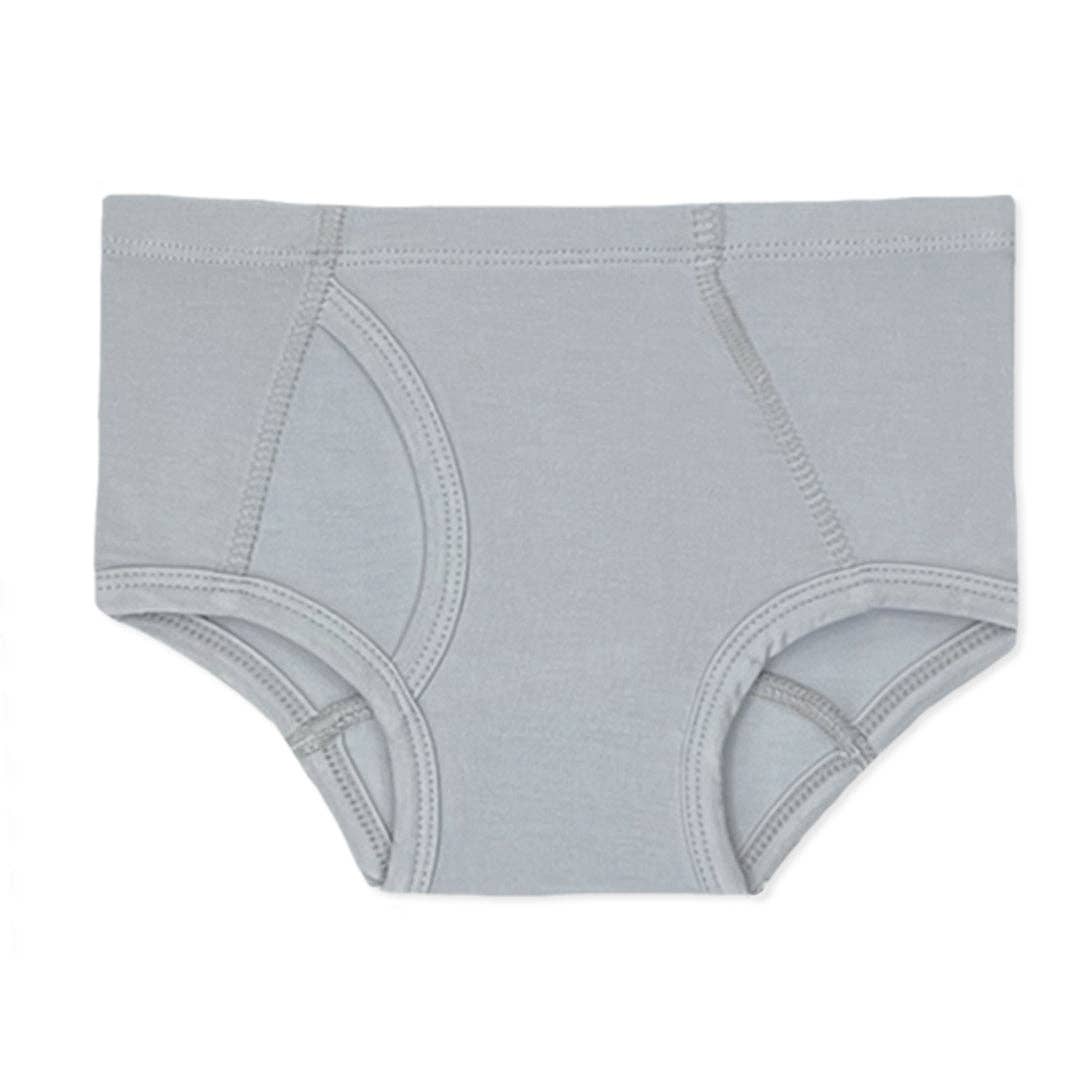 Gray underwear on a white background