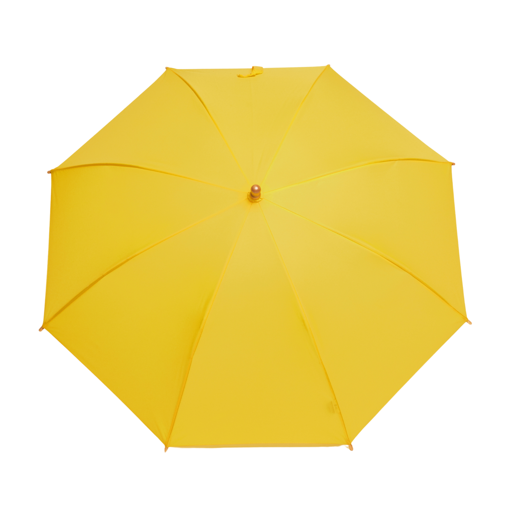 Yellow umbrella on a white background