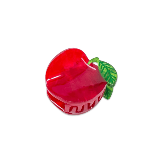 Jenny Lemons Mini Red Apple Hair Claw Clip