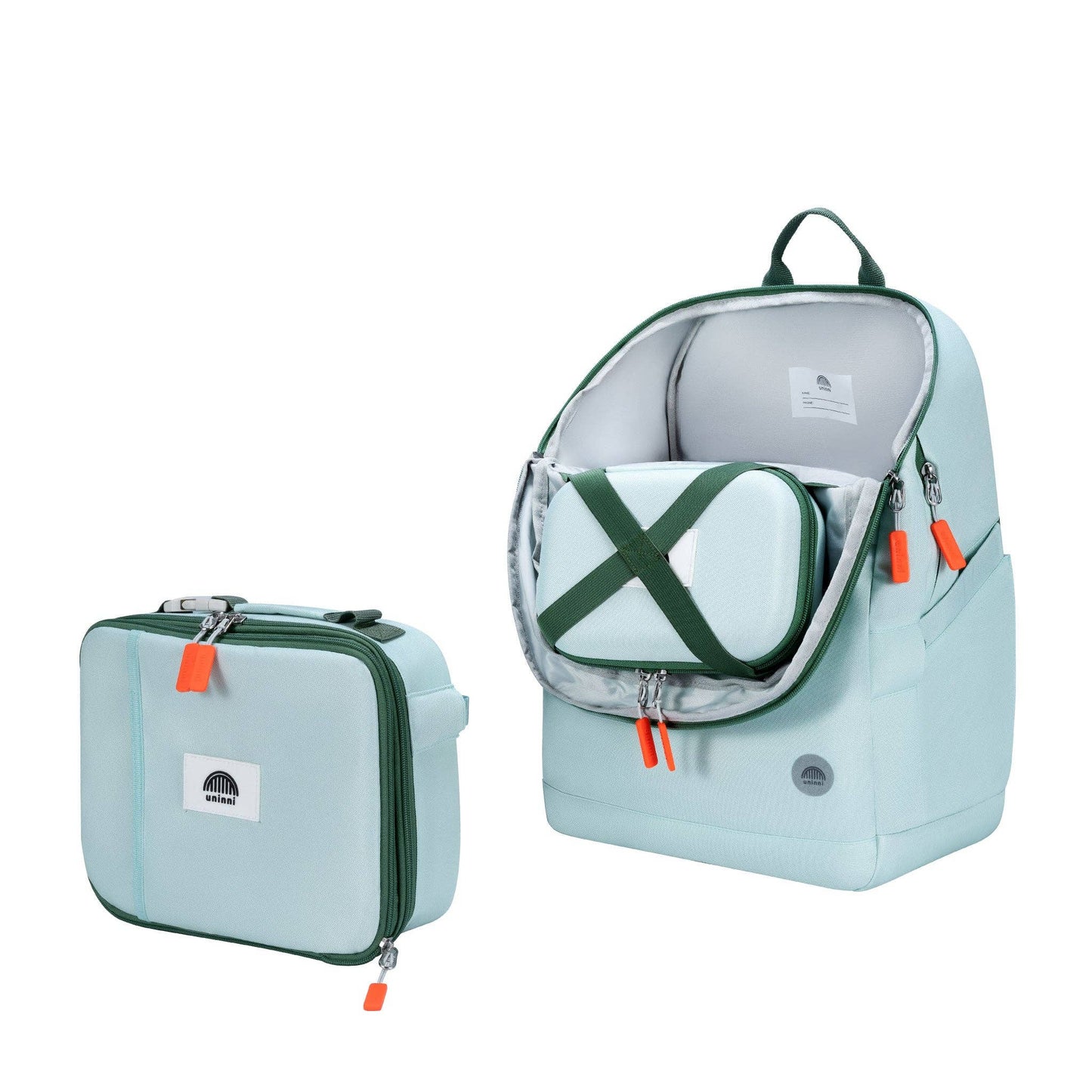 Uninni Crisp Mint Backpack Set