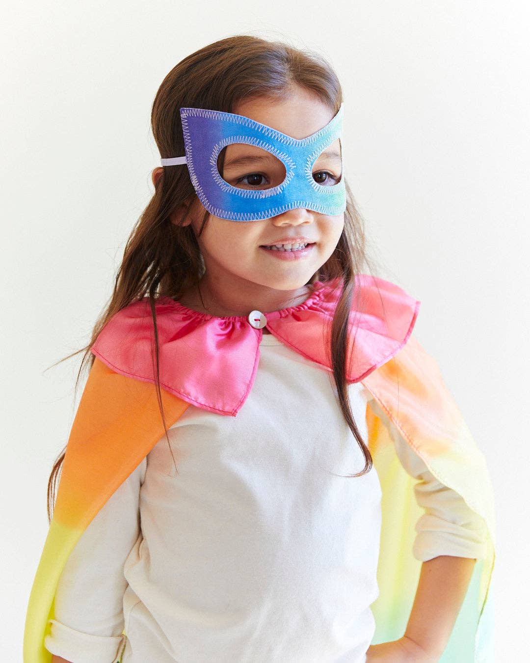 Silk Dress-Up Mask- Rainbow