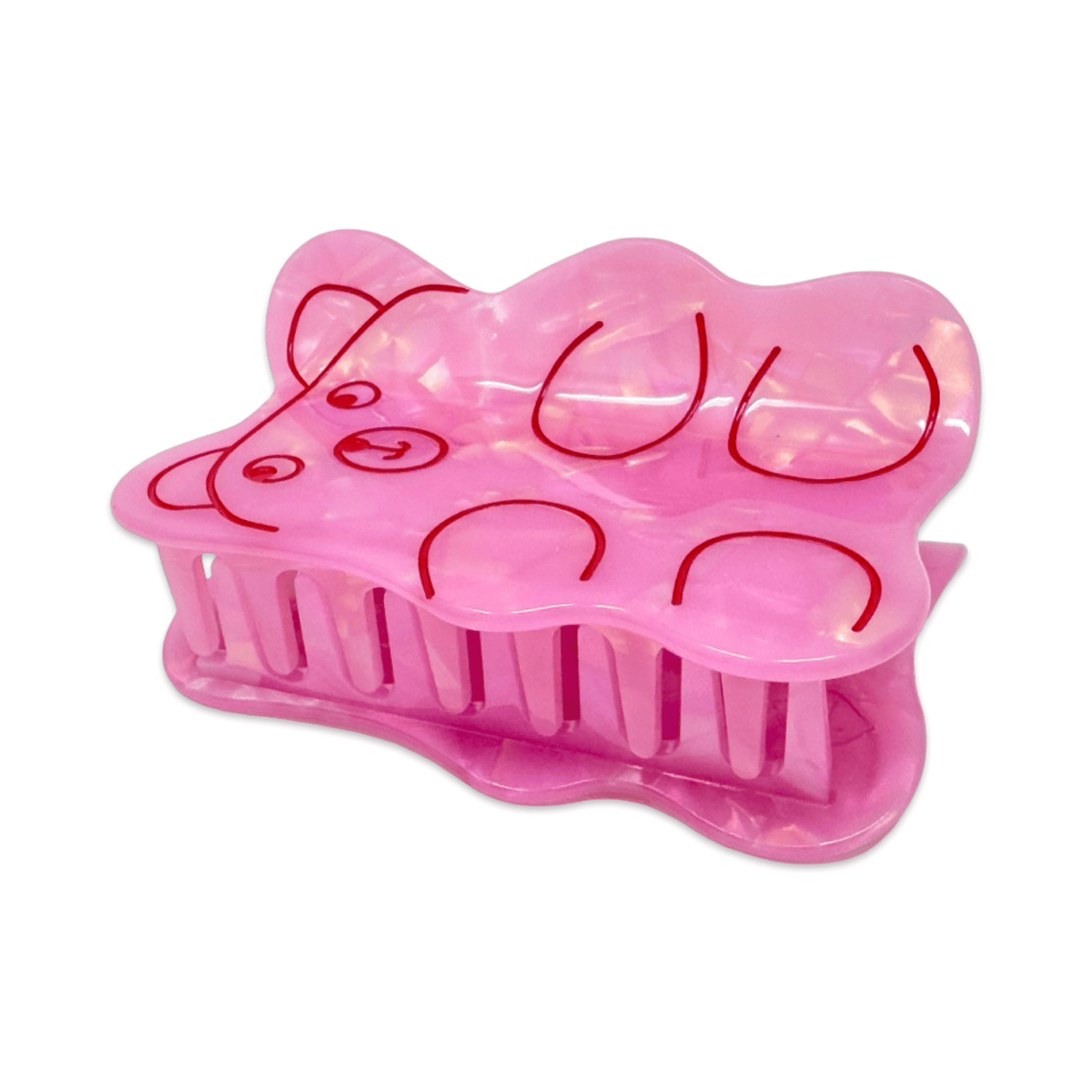 Jenny Lemons - pink bear hair clip