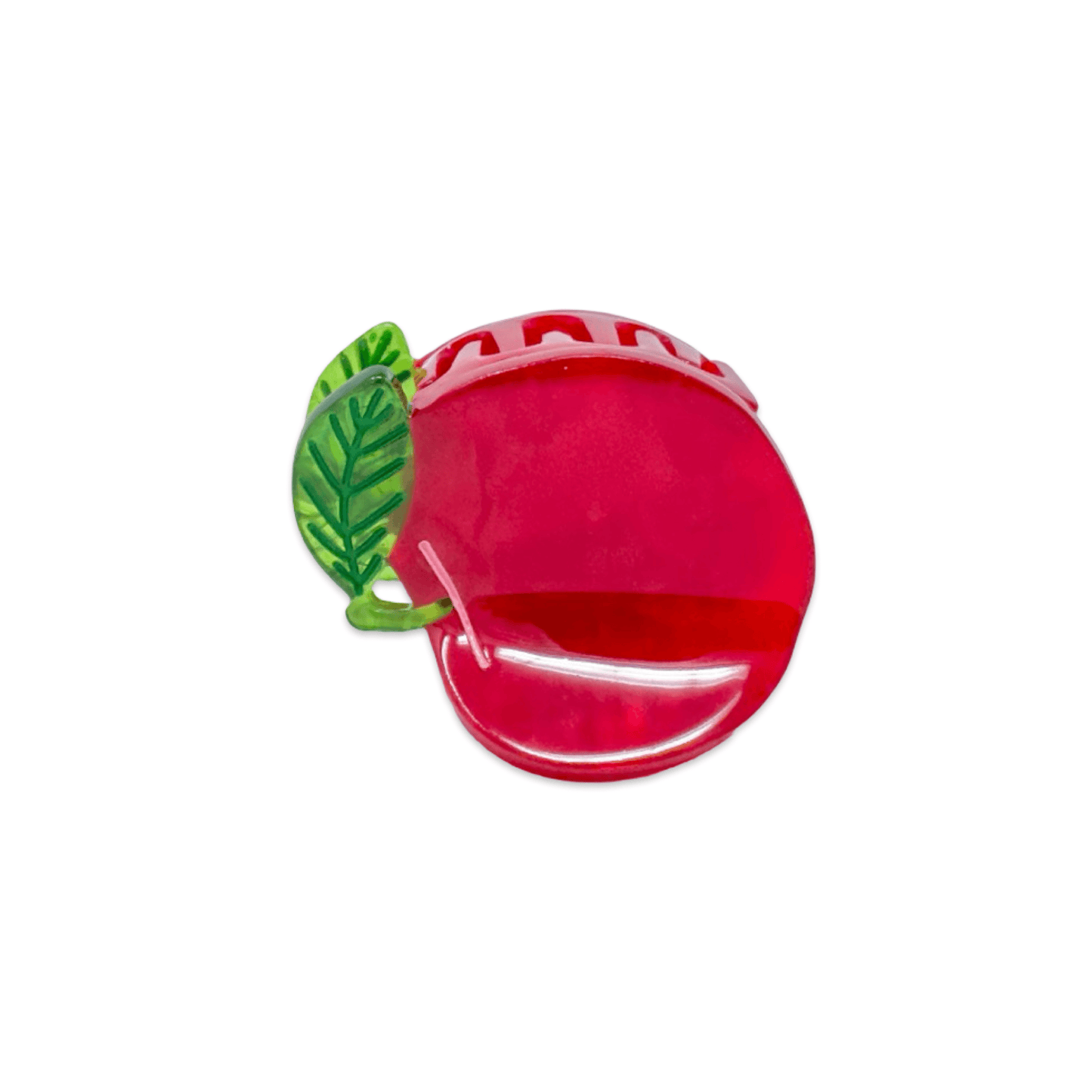 Jenny Lemons Mini Red Apple Hair Claw Clip