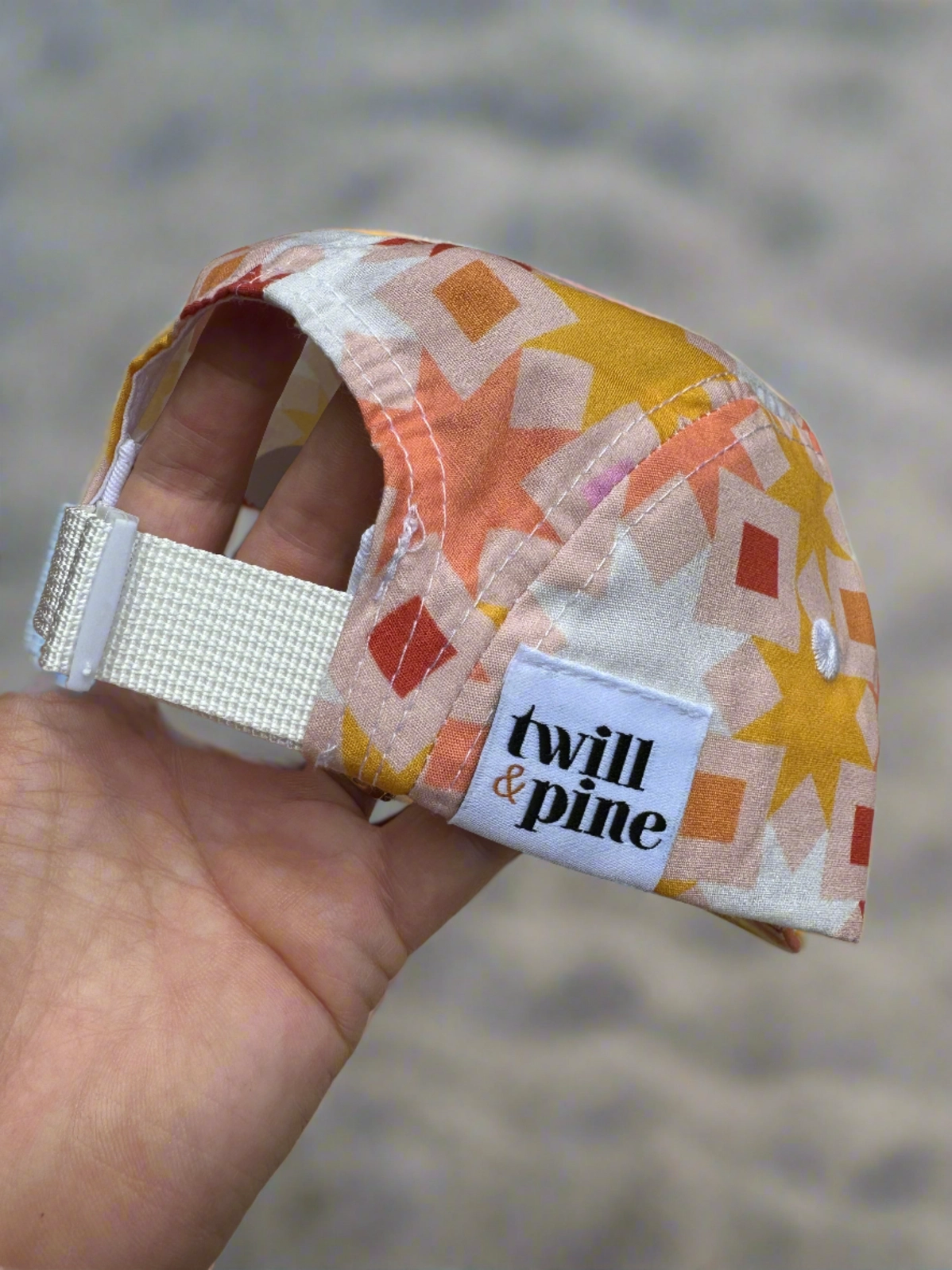 Kids Twill & Pine Five Panel Hat- Sunset Quilt