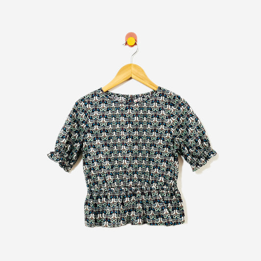 Bonpoint Perched Bird Blouse / 10Y