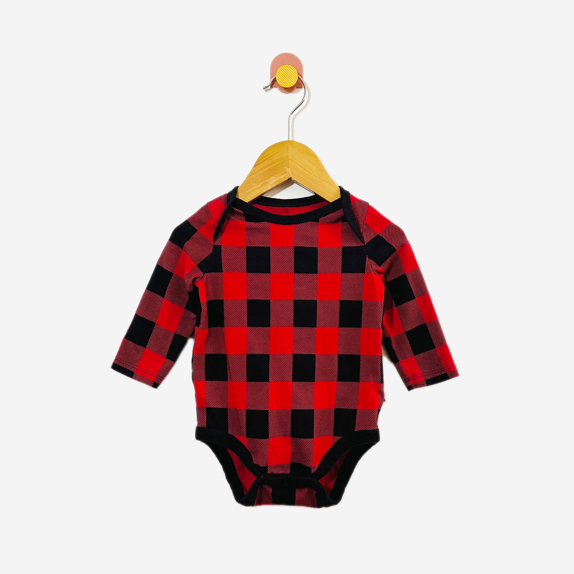 Buffalo plaid hot sale baby onesie