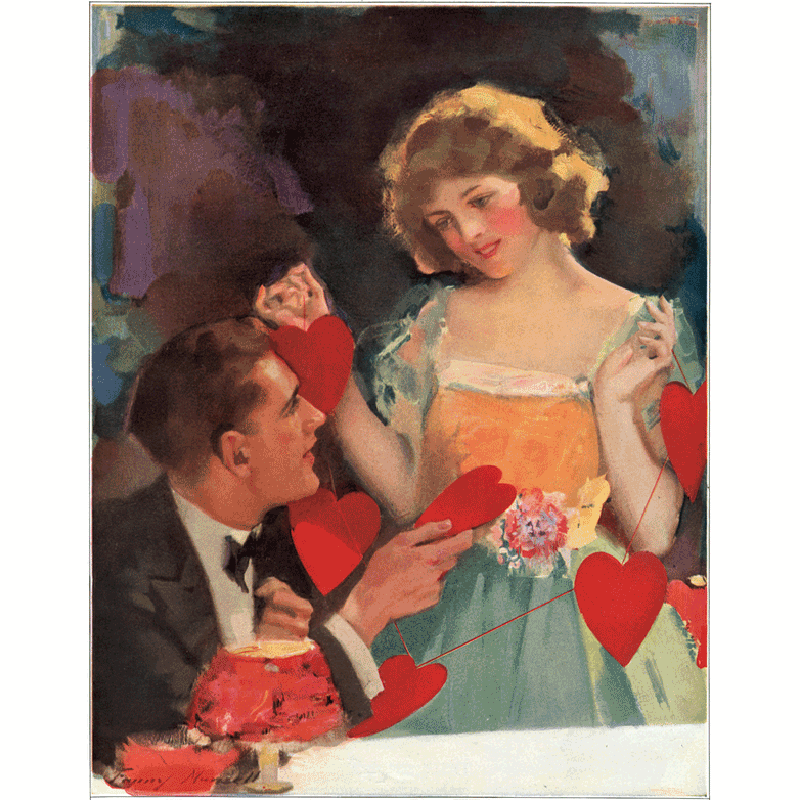 Laughing Elephant - vintage inspired Valentine sticker