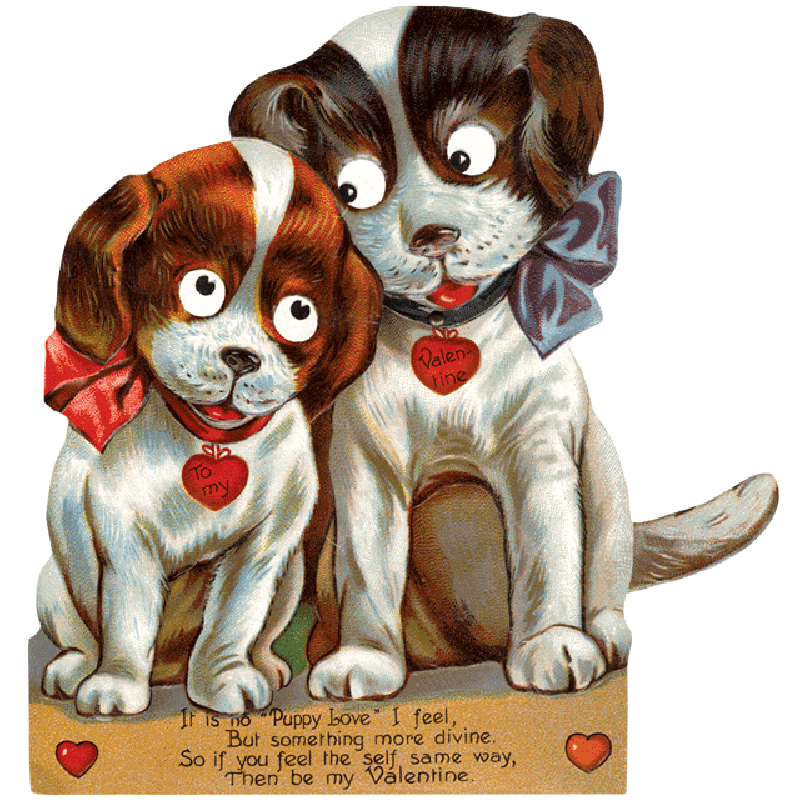 Laughing Elephant - vintage inspired Valentine sticker