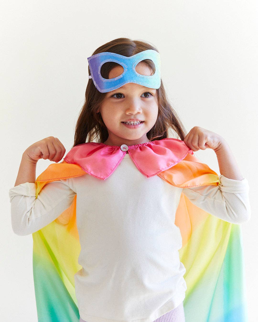 Silk Dress-Up Mask- Rainbow