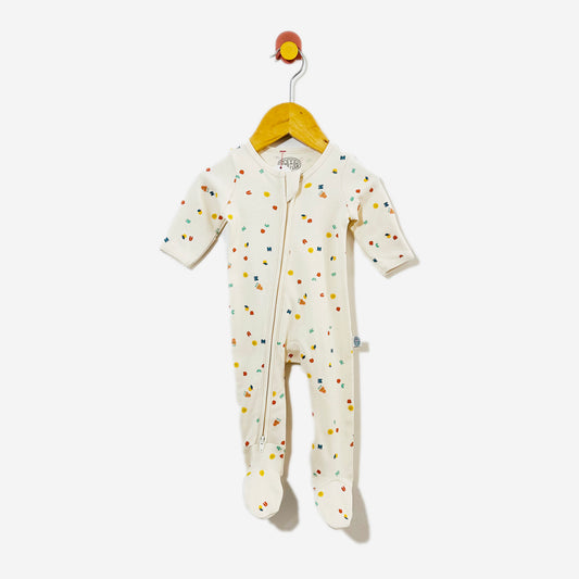 Camp Print Footed Pajama / 0-3M