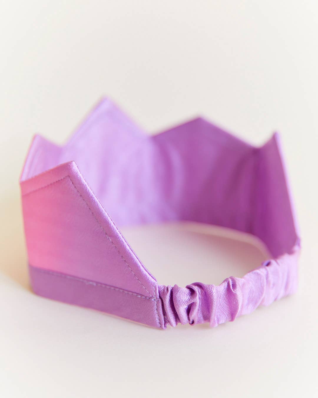 Sarah’s Silks - 100% Silk Pink & Purple Crown for Birthdays and Dress Up