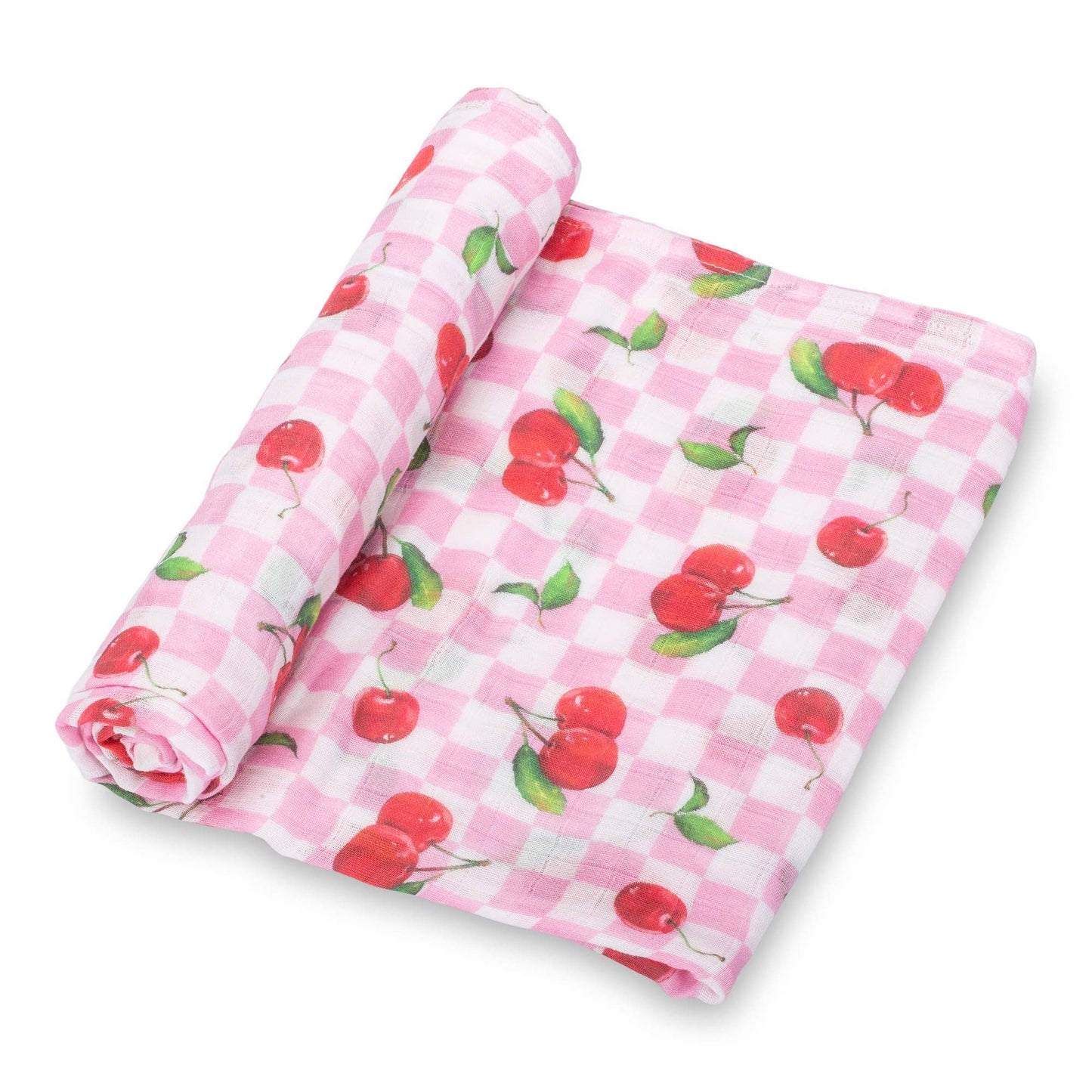 LollyBanks - Cherry on Top Baby Swaddle Blanket