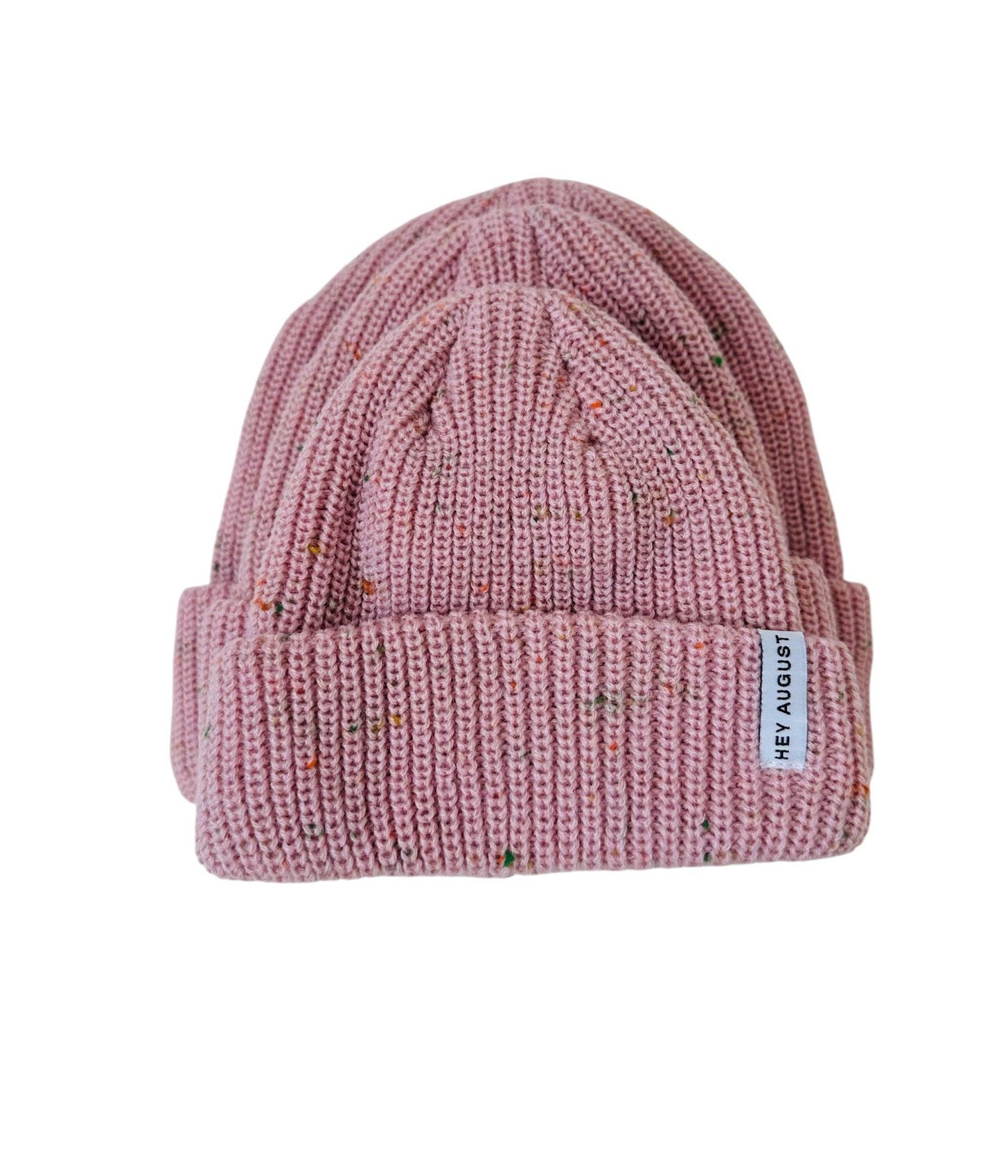 HEY AUGUST CO - Thick Knit beanie Pink Speck

