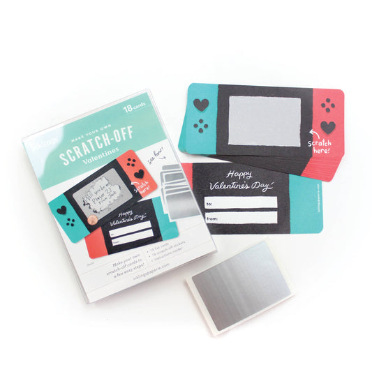 Inklings Paperie - Scratch-off Valentine Cards - Game On