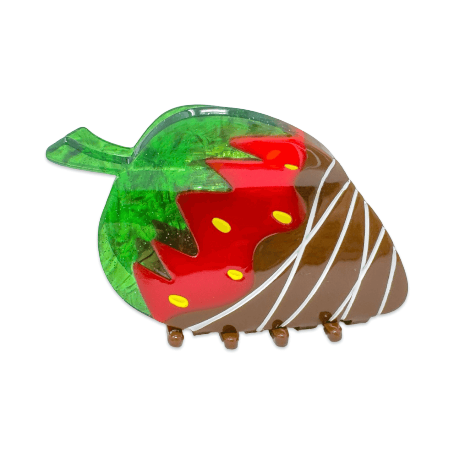 Jenny Lemons - Midi Chocolate Covered Strawberry Hair Claw Clip