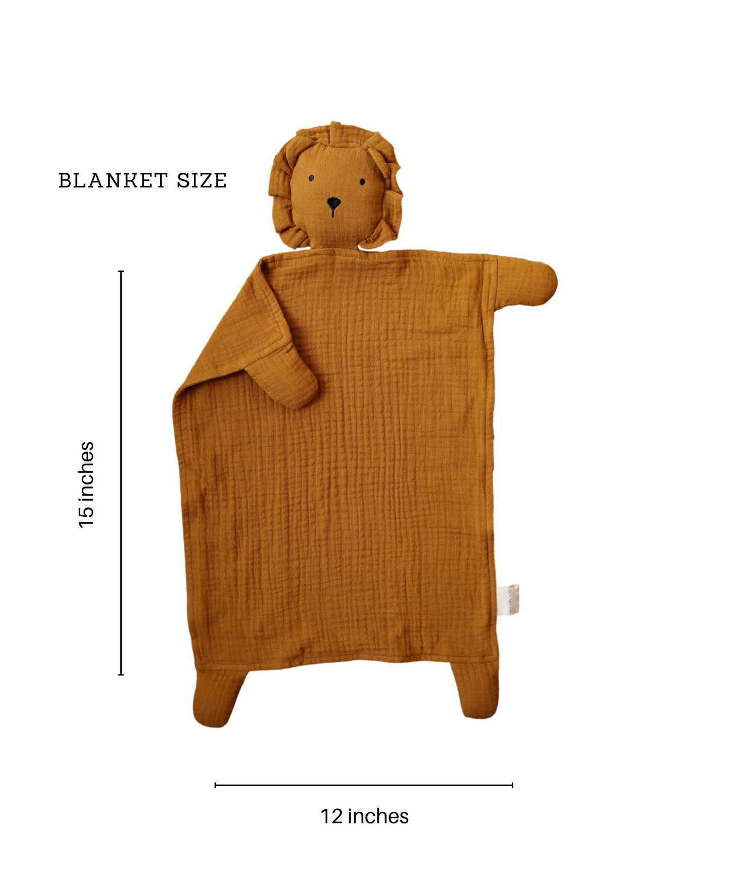 Marlowe & Co Toffee Lion Lovey Blanket