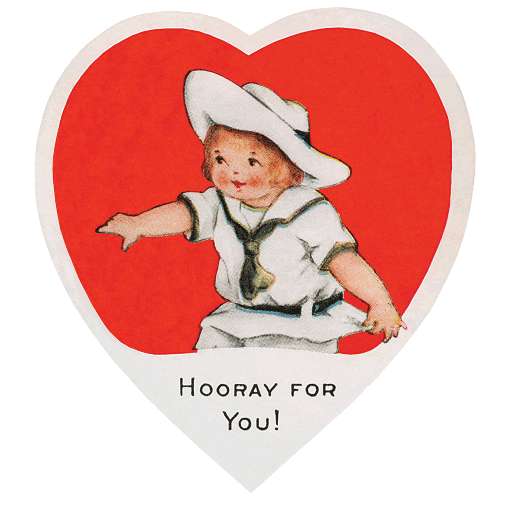 Laughing Elephant - Retro Valentines - Valentines Packet