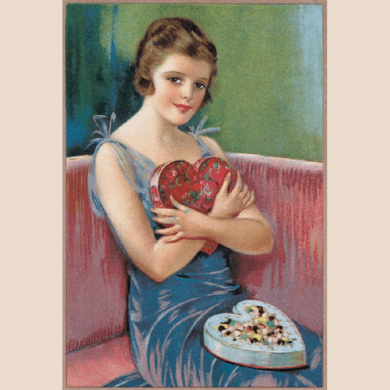 Laughing Elephant - vintage inspired Valentine sticker