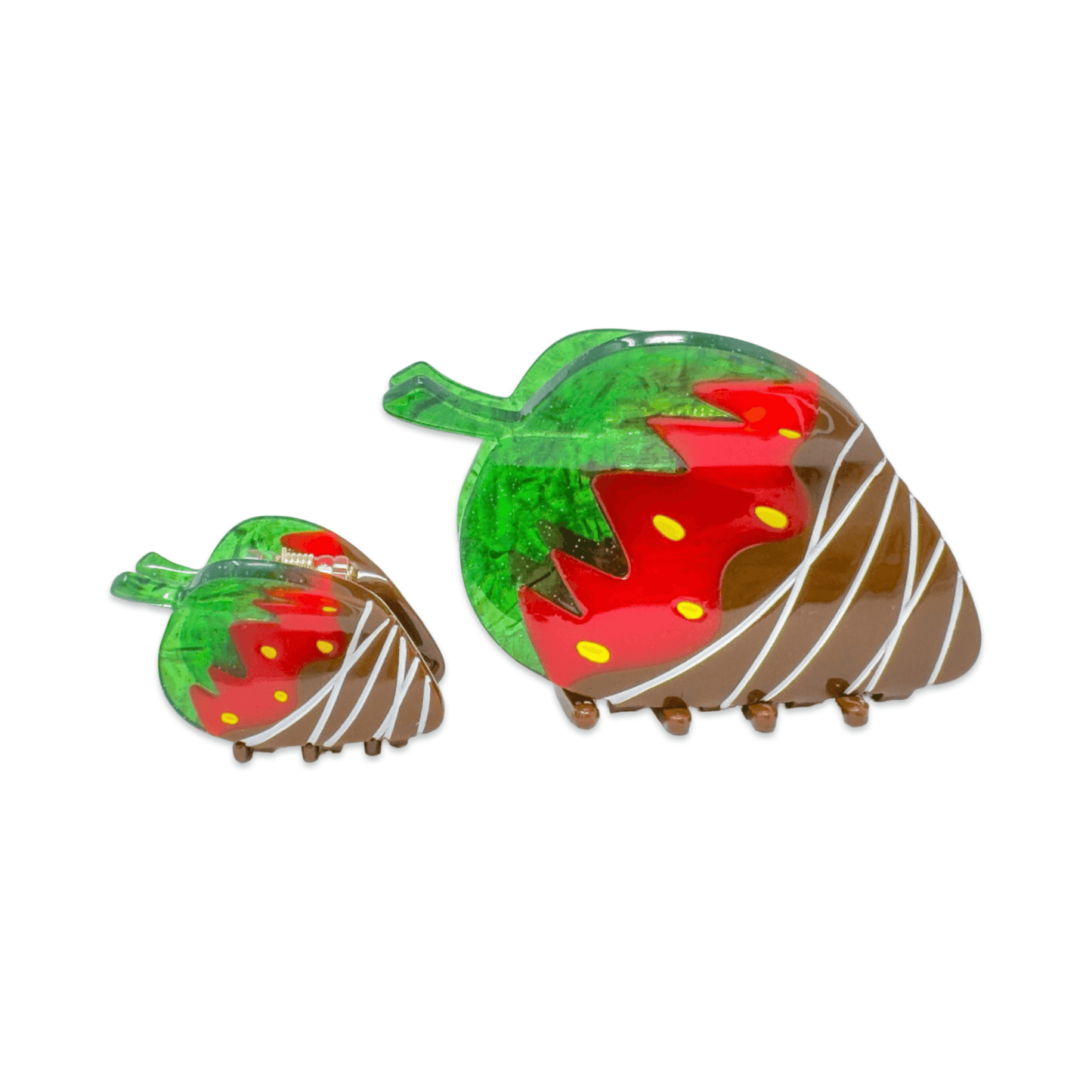 Jenny Lemons - Midi Chocolate Covered Strawberry Hair Claw Clip