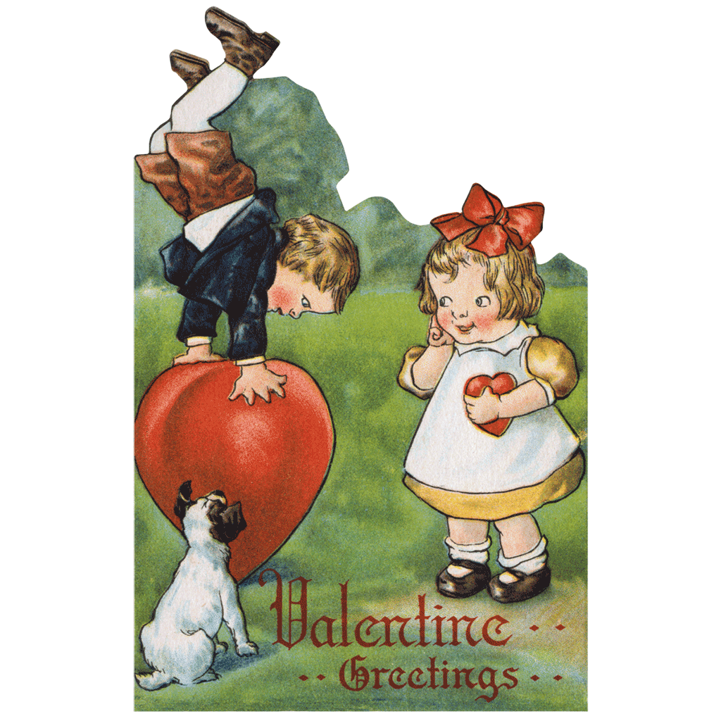 Laughing Elephant - Retro Valentines - Valentines Packet