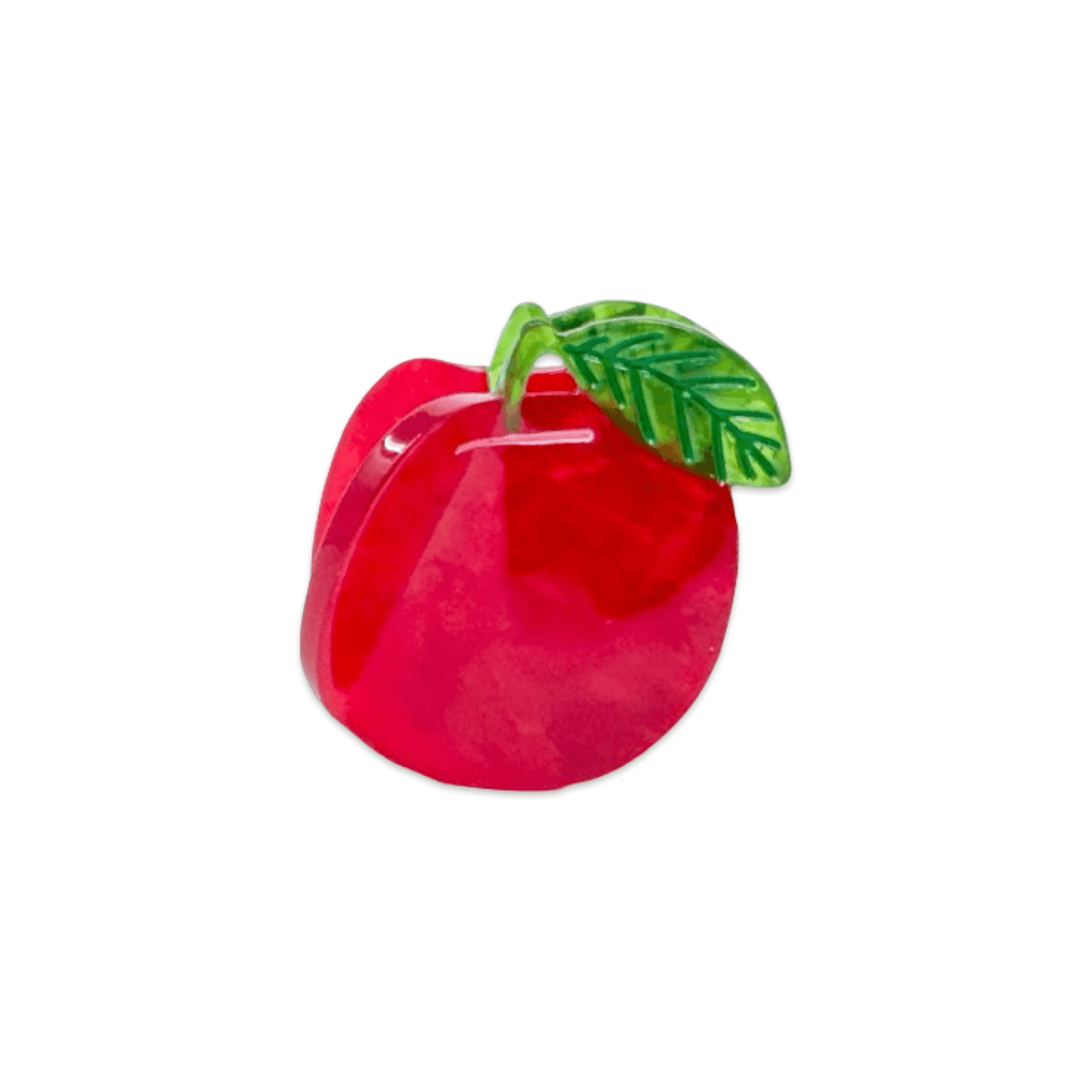 Jenny Lemons Mini Red Apple Hair Claw Clip