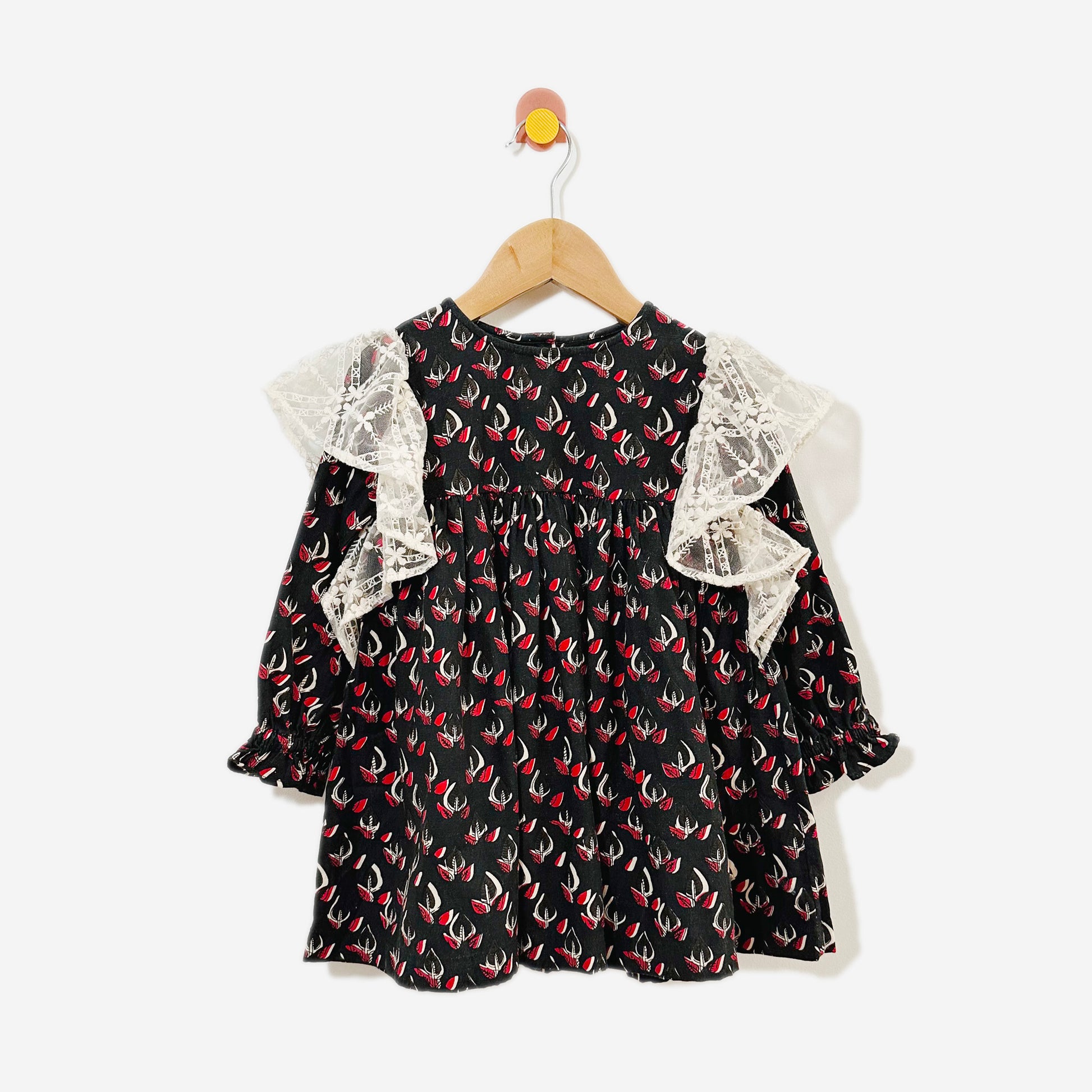 Lulaland Feather Lace Dress / 2T