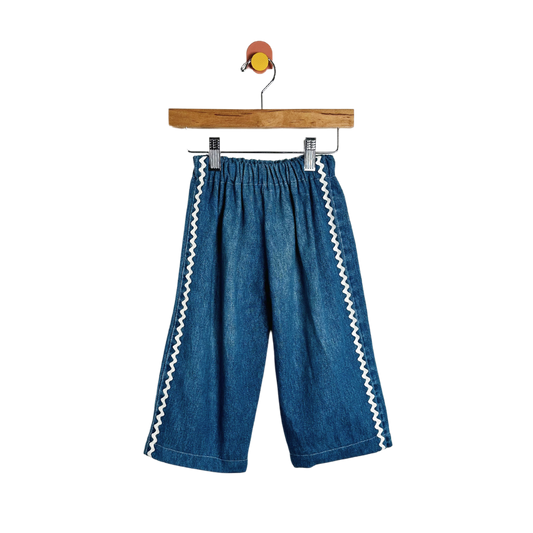 Little Lawless Upcycled Ric Rac Jeans / 2Y